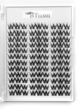 Natural False Eyelashes, Individual Clusters Lashes,Self Segmented Fluffy Eye Make up faux lashes.